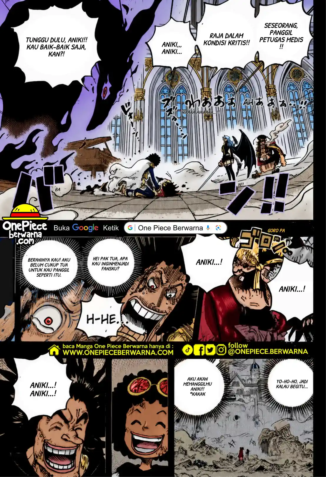 One Piece berwarna 1186 1187 1188 bahasa indonesia